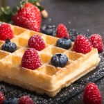 Wafel met fruit